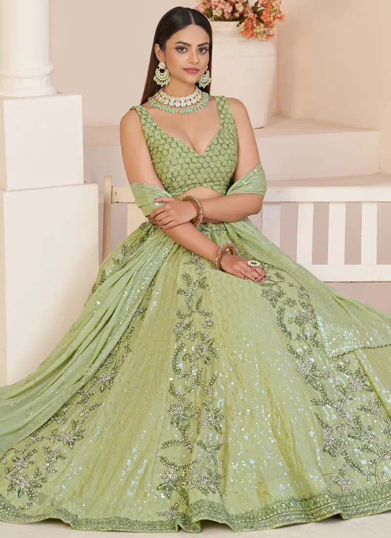 Gorgeous Wedding Lehenga with Delicate Details