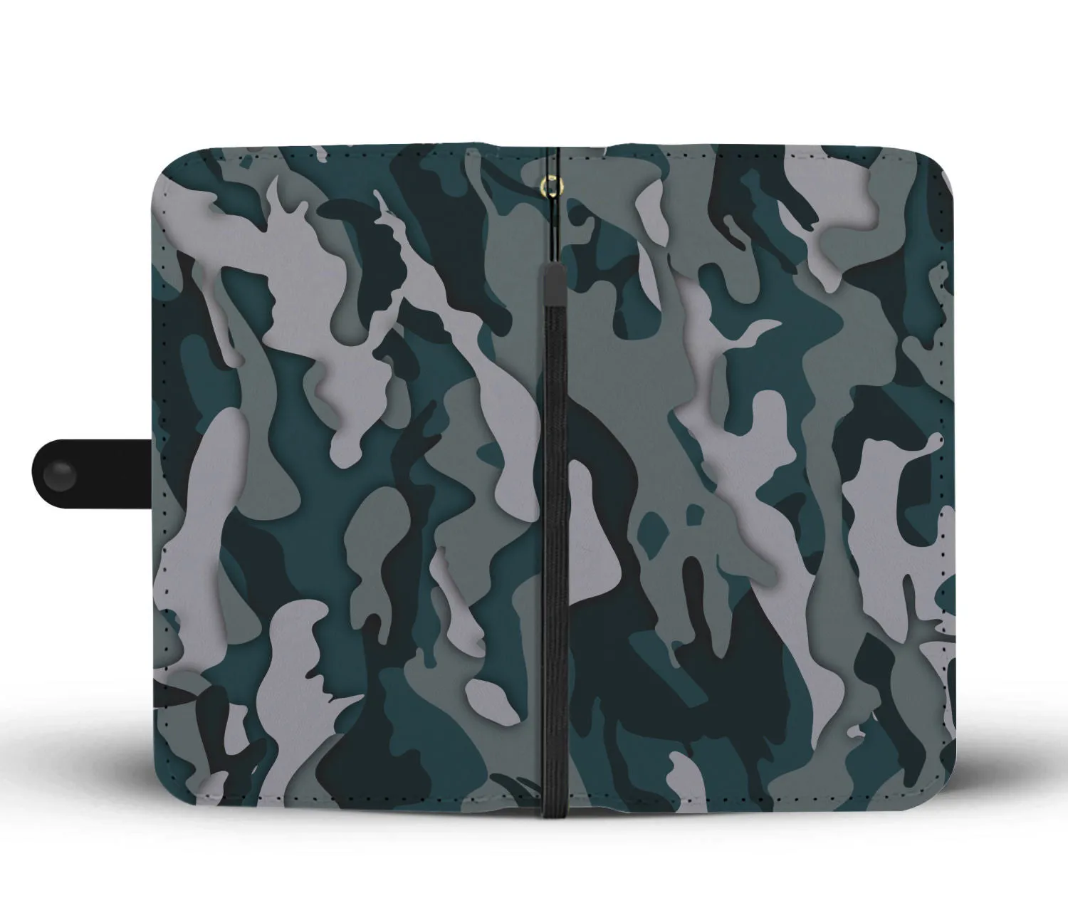 Green Camo Phone Wallet Case