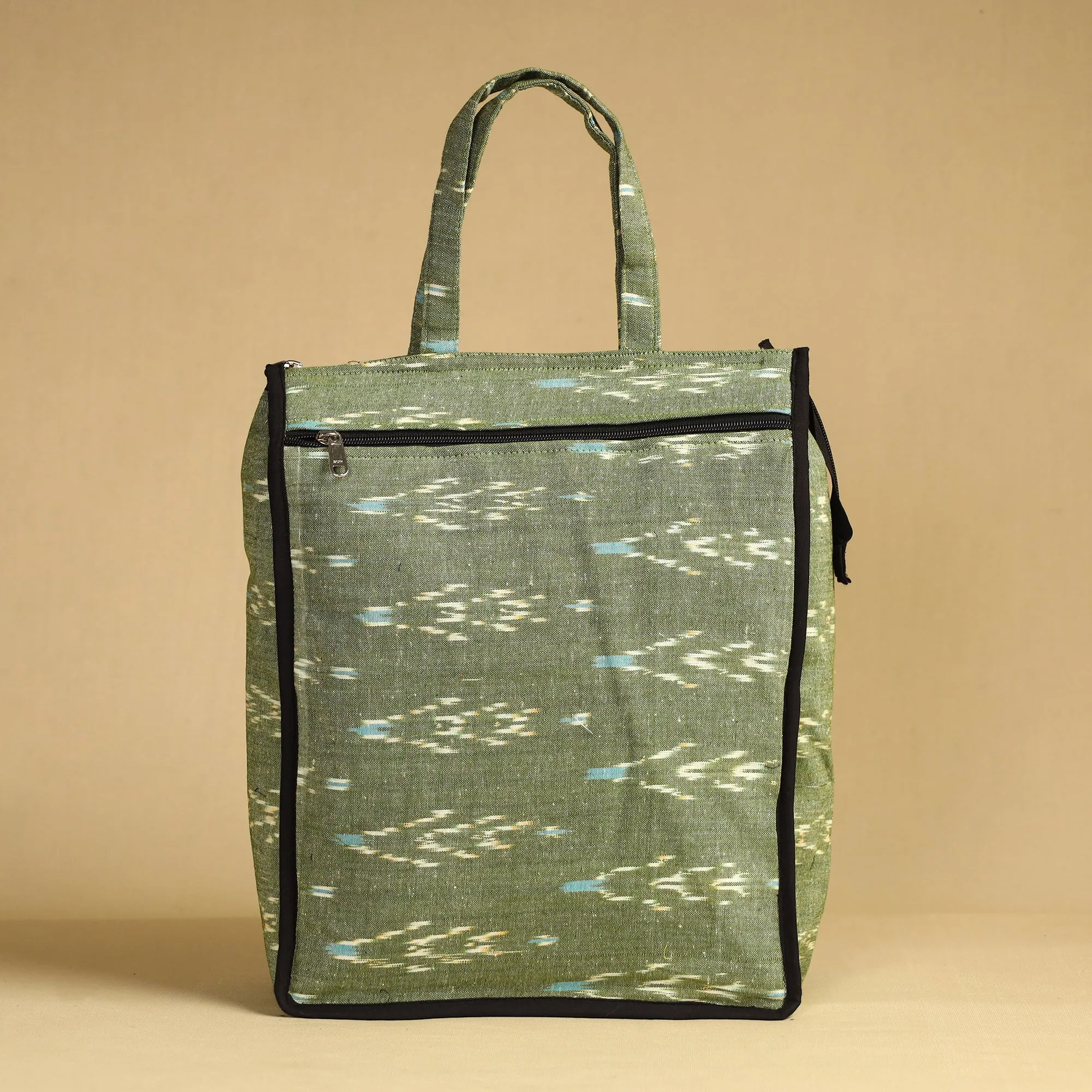 Green - Handcrafted Cotton Shopping Bag 20