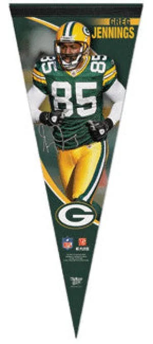 Greg Jennings "Signature" Premium Felt Pennant L.E. /2,009