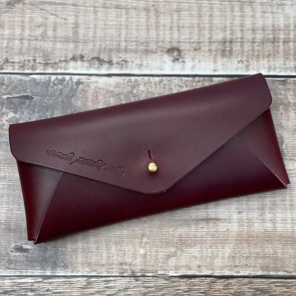 Hide & Hammer Leather Envelope Clutch