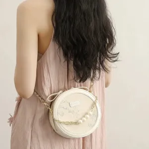 High-Quality National Style Small Round Bag