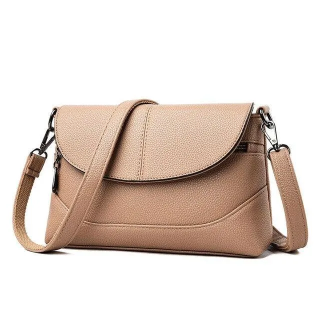 High Quality Soft Leather Women Crossbody Bags Shoulder Messenger Bag