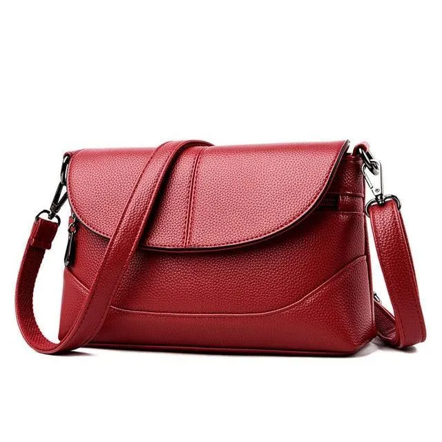 High Quality Soft Leather Women Crossbody Bags Shoulder Messenger Bag