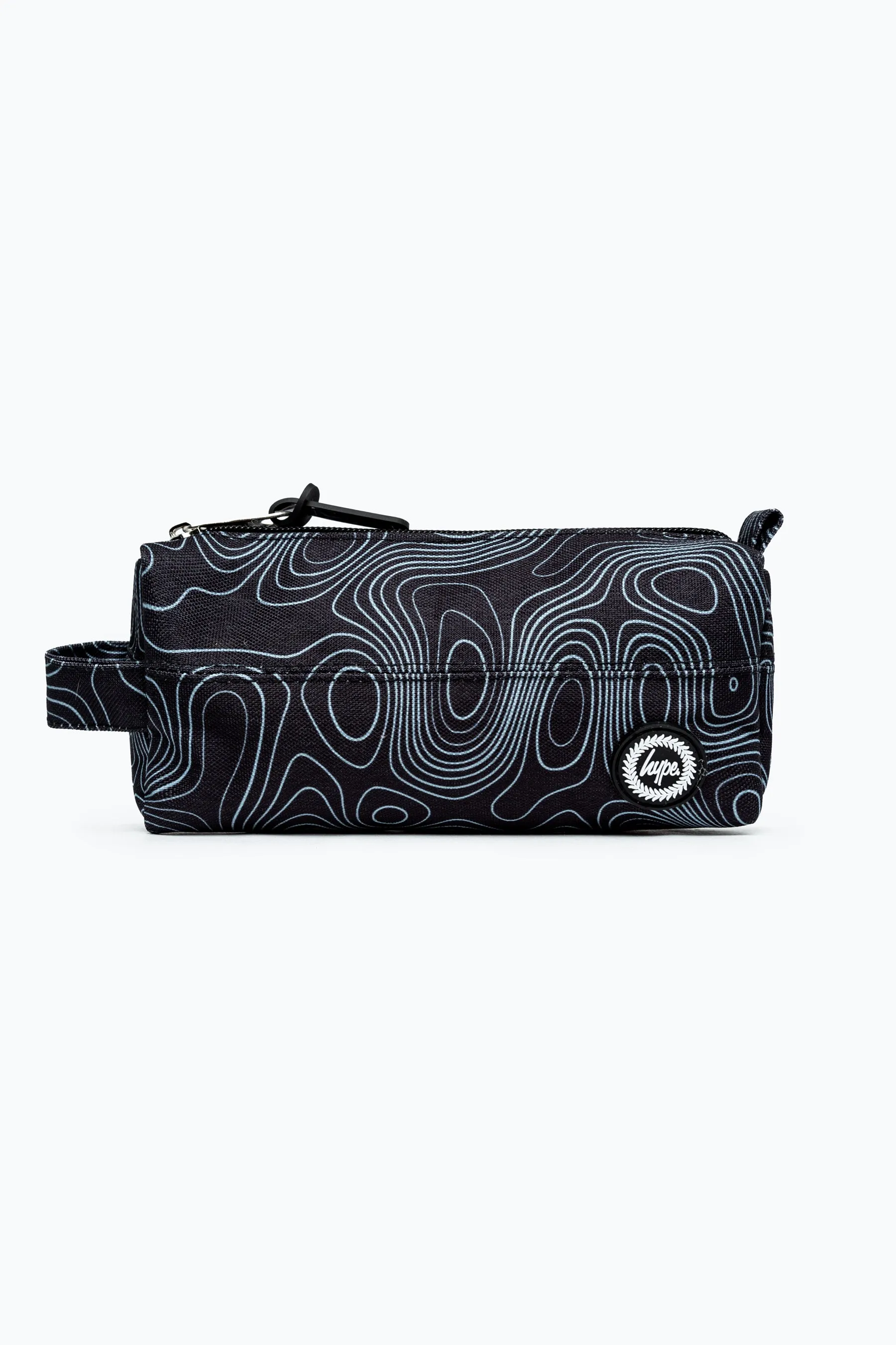 Hype Topographic Black Pencil Case