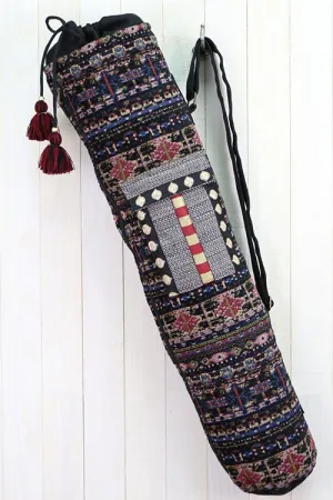 Ikat Patterned Yoga Mat Bag