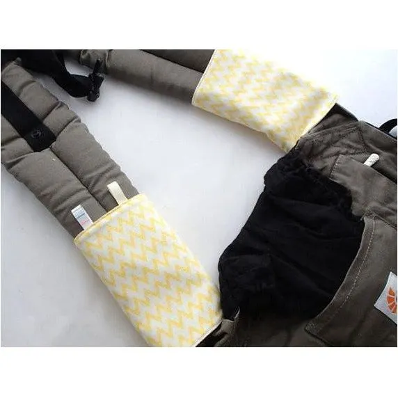 Jinglebib Drool Pad - Yellow Chevron