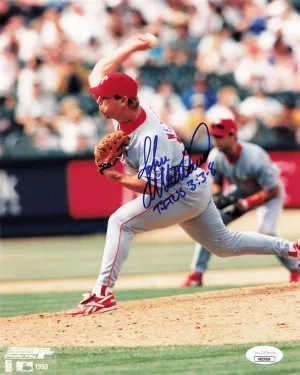 John Wetteland Signed 8x10 Photo Texas Rangers (JSA RR57994)