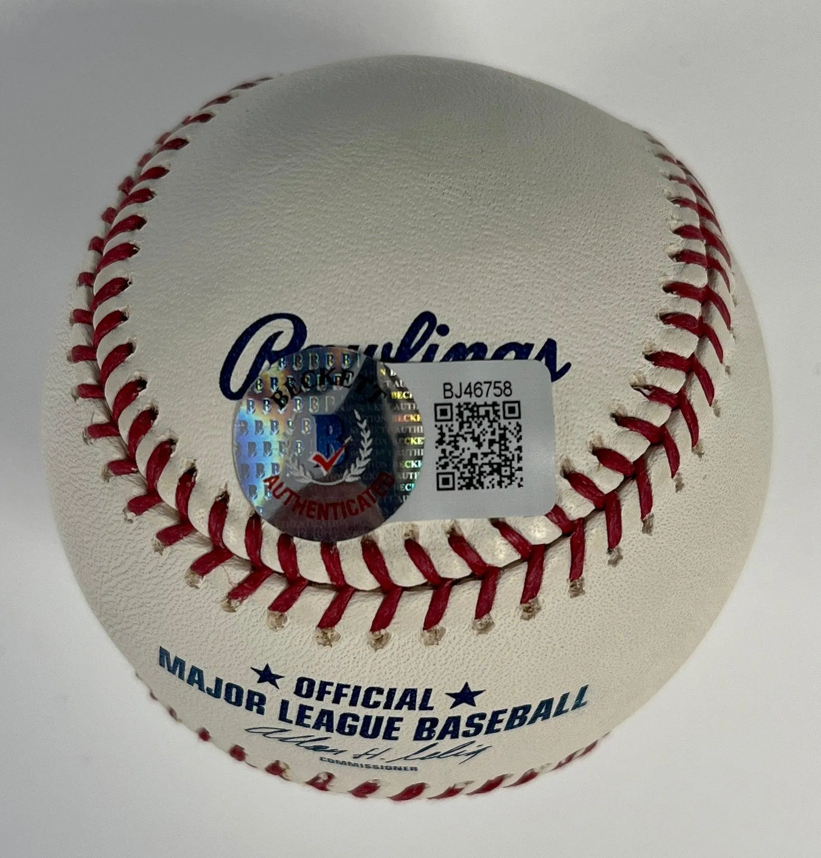 Johnny Podres Signed And Inscribed WS Champs 4 Inscription Baseball Rawlings MLB (BAS BJ46758)