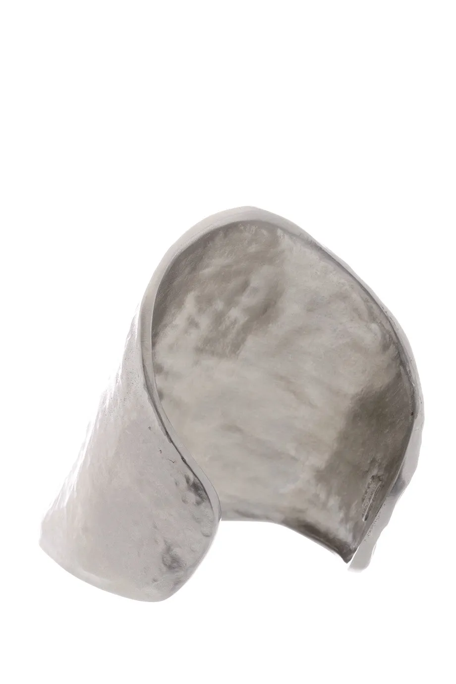 KENNETH JAY LANE YVAINE Silver Hammered Cuff