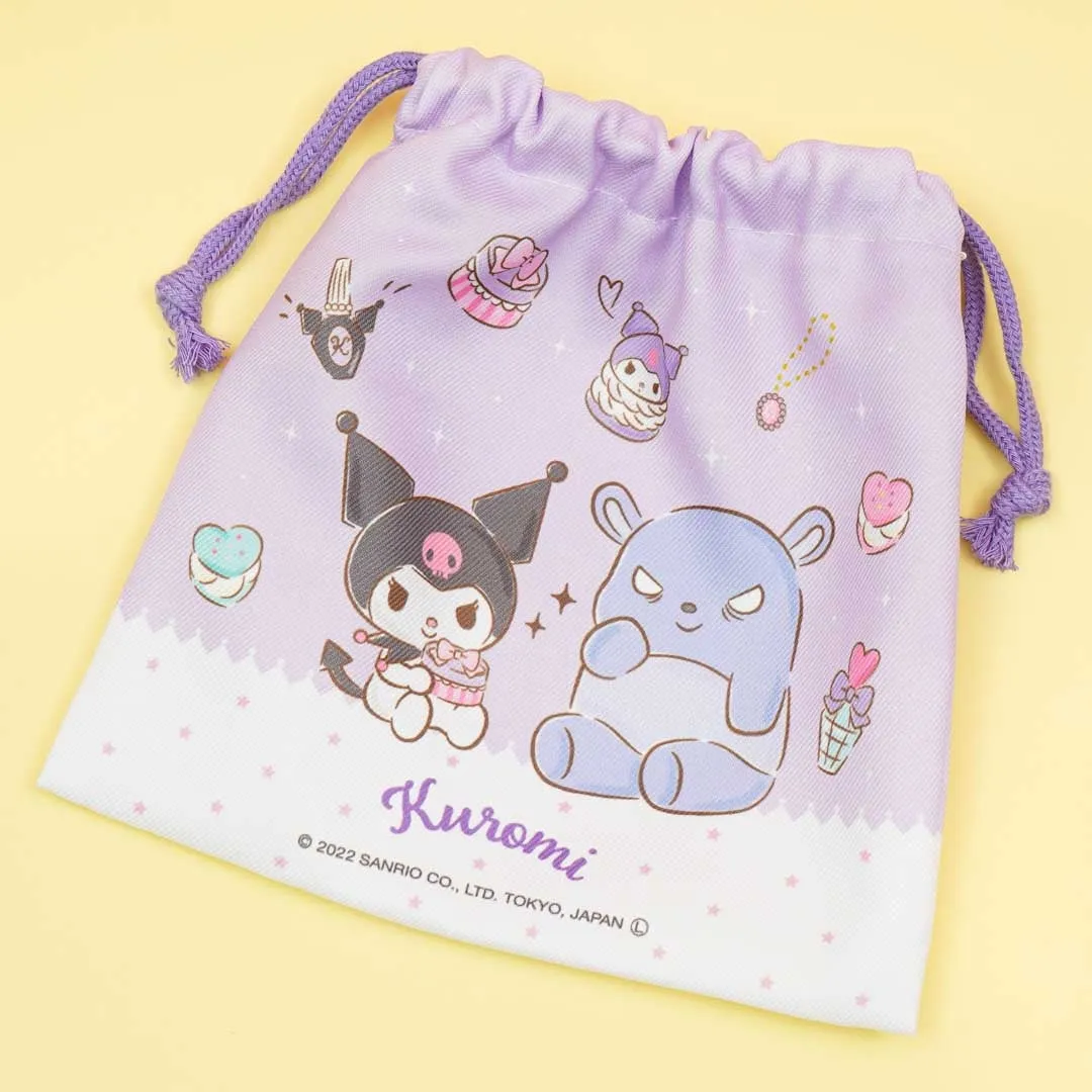 Kuromi & Baku Shopping Spree Drawstring Pouch