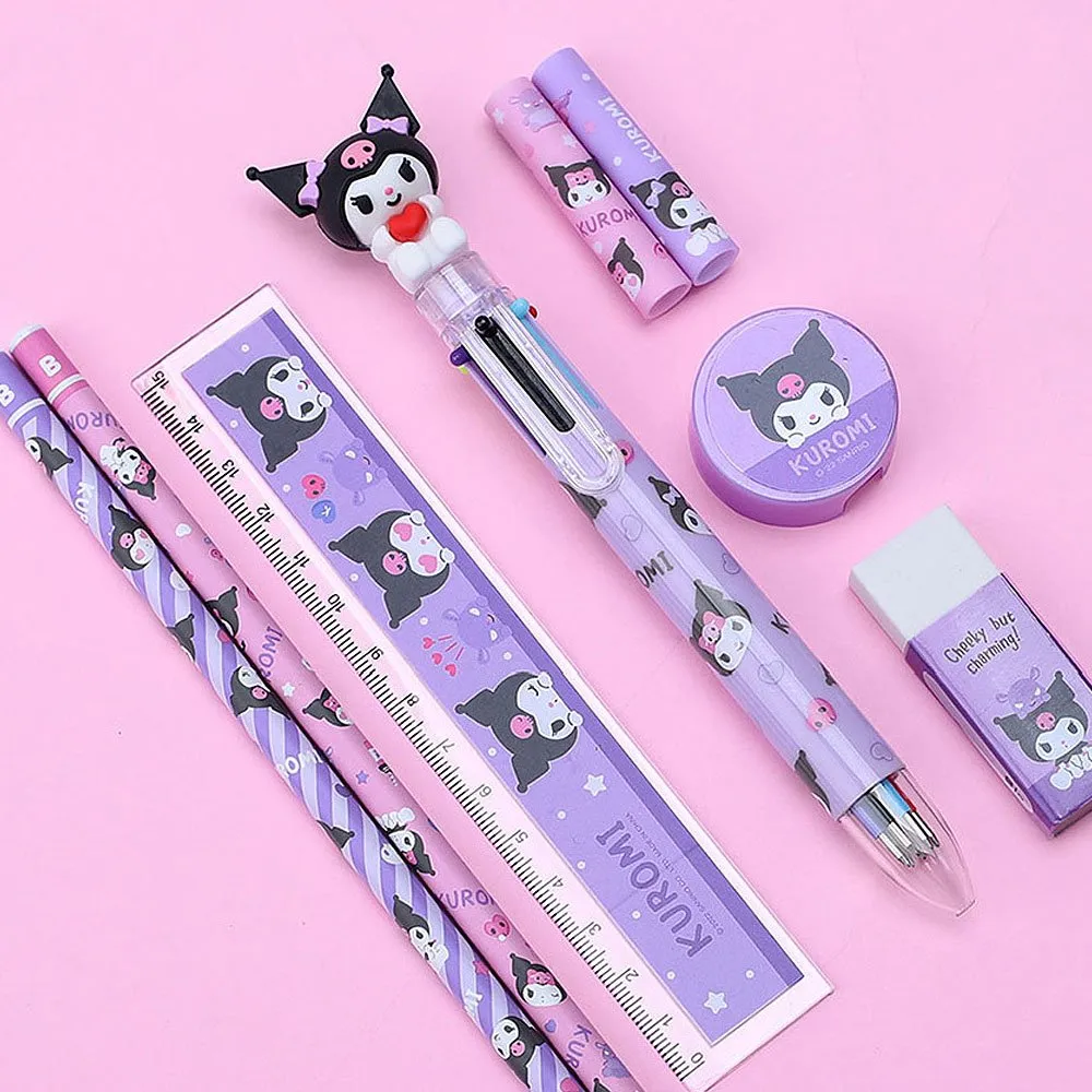 Kuromi Case Stationery Set