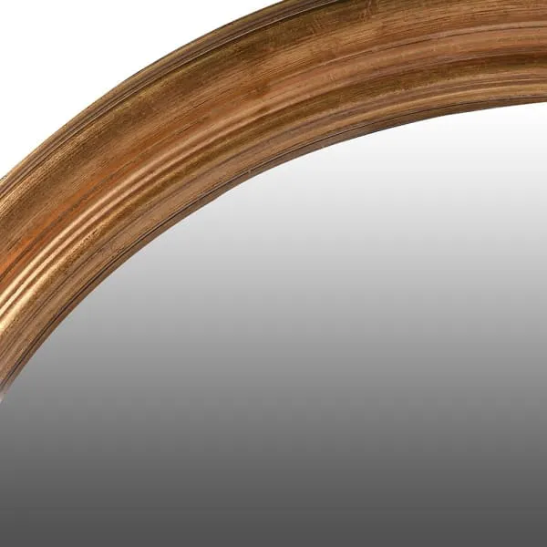 Large Convex Mirror Gold 80 cm