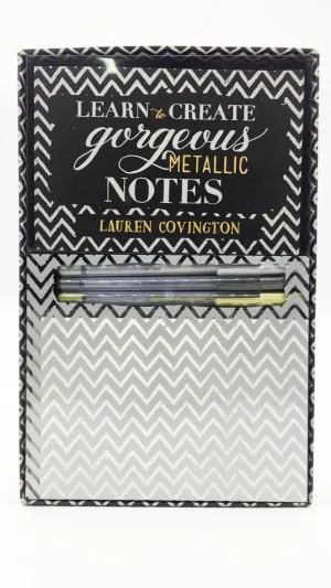 Learn To Create Gorgeous Metallic Notes