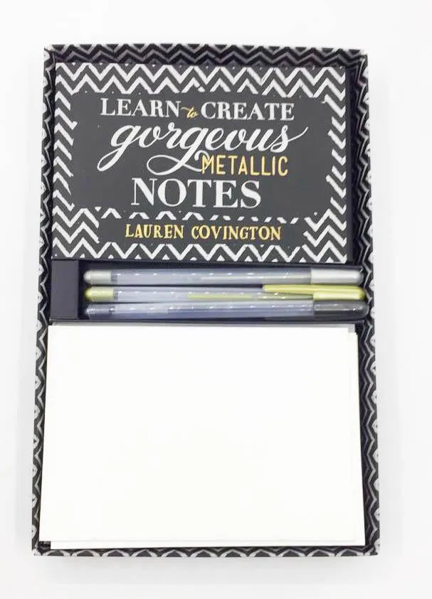 Learn To Create Gorgeous Metallic Notes