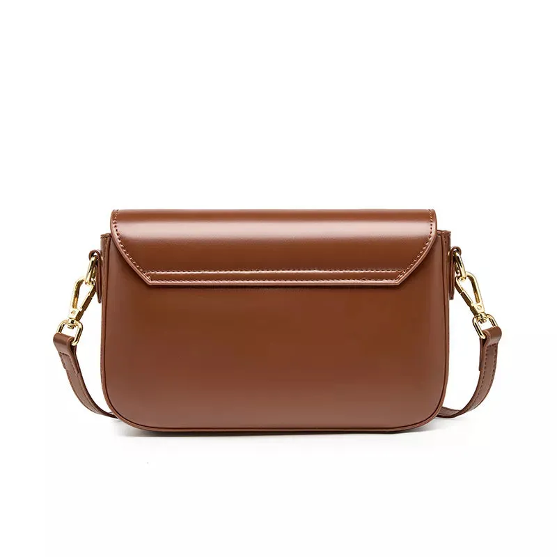 Leather Convertible Flap Crossbody Bag