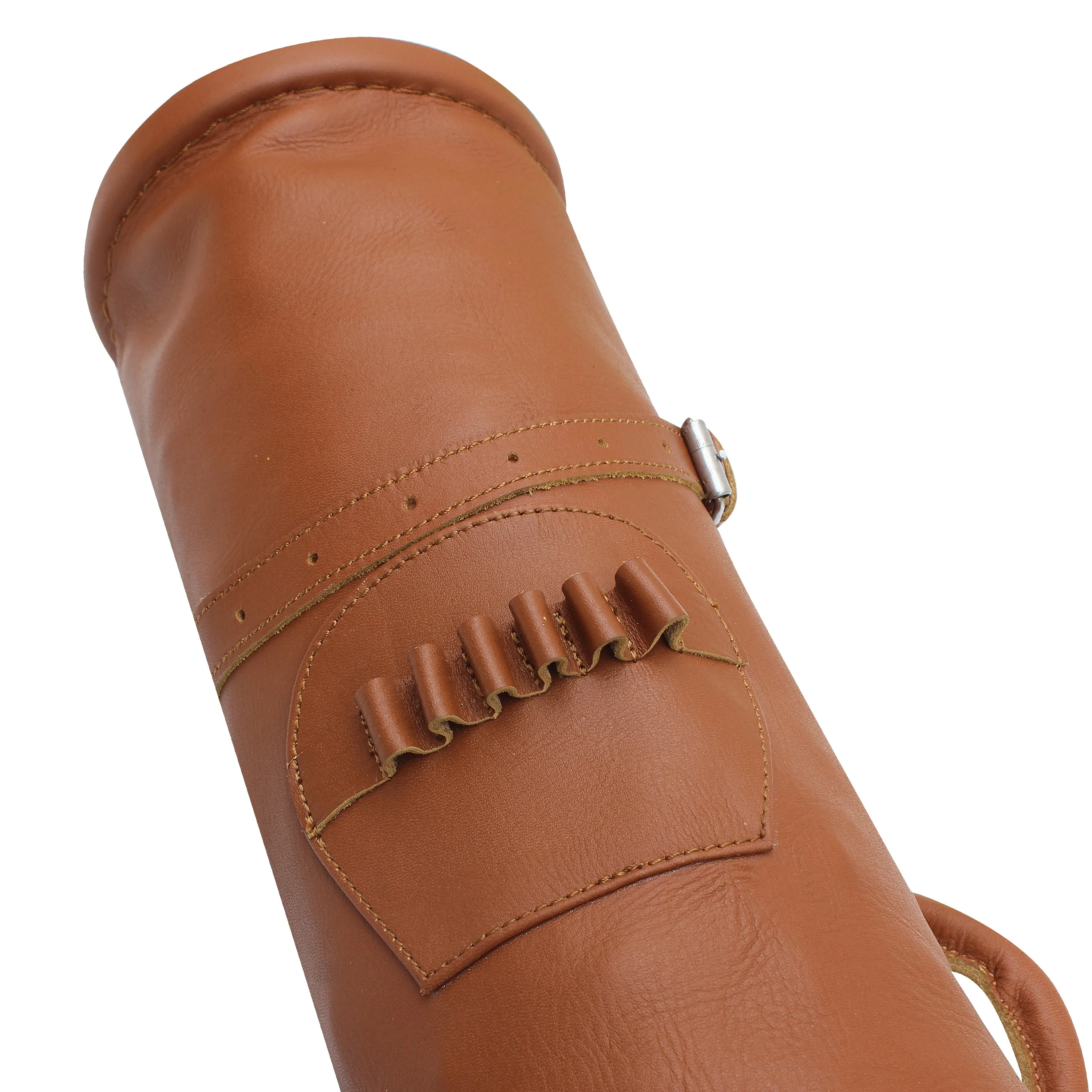 Leather Sunday Golf Bag with Tee Holder and Multiple Pockets