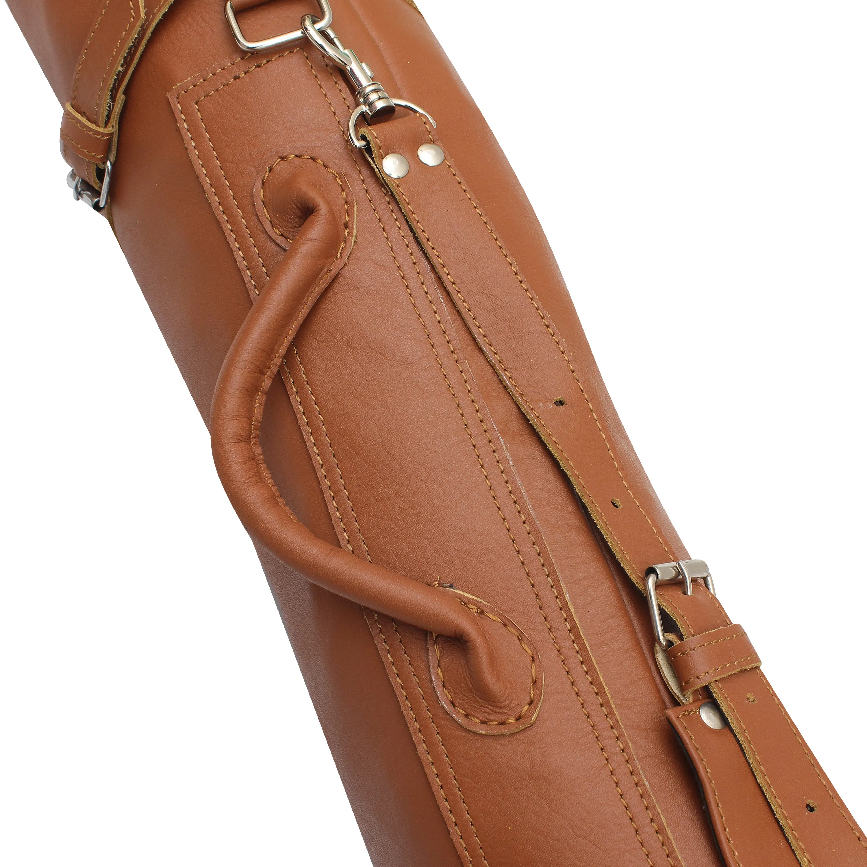 Leather Sunday Golf Bag with Tee Holder and Multiple Pockets