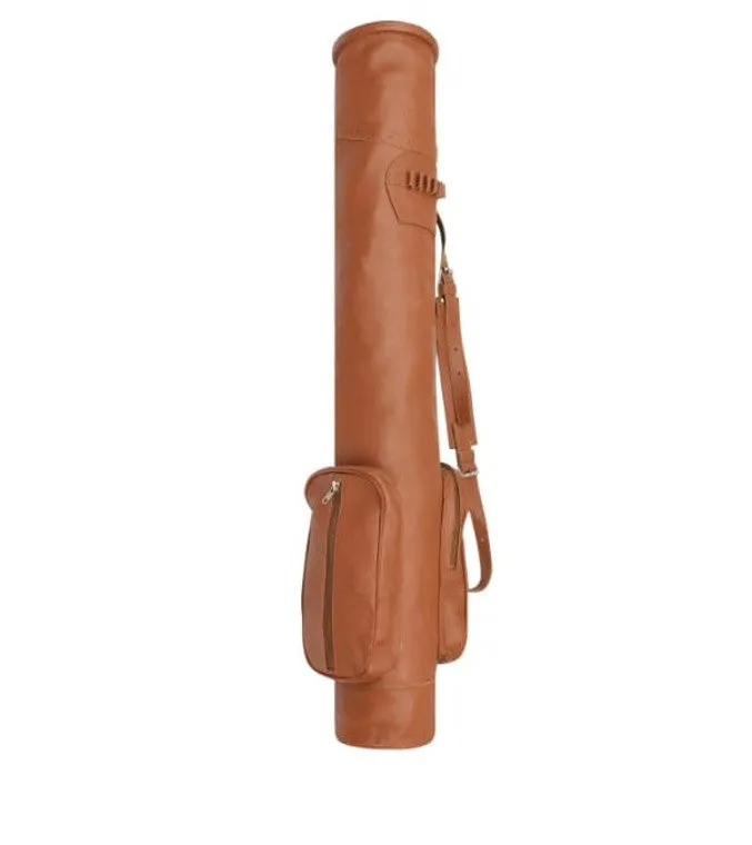 Leather Sunday Golf Bag with Tee Holder and Multiple Pockets