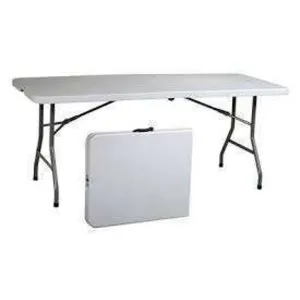 Lifestyle Folding Half Table 6ft White