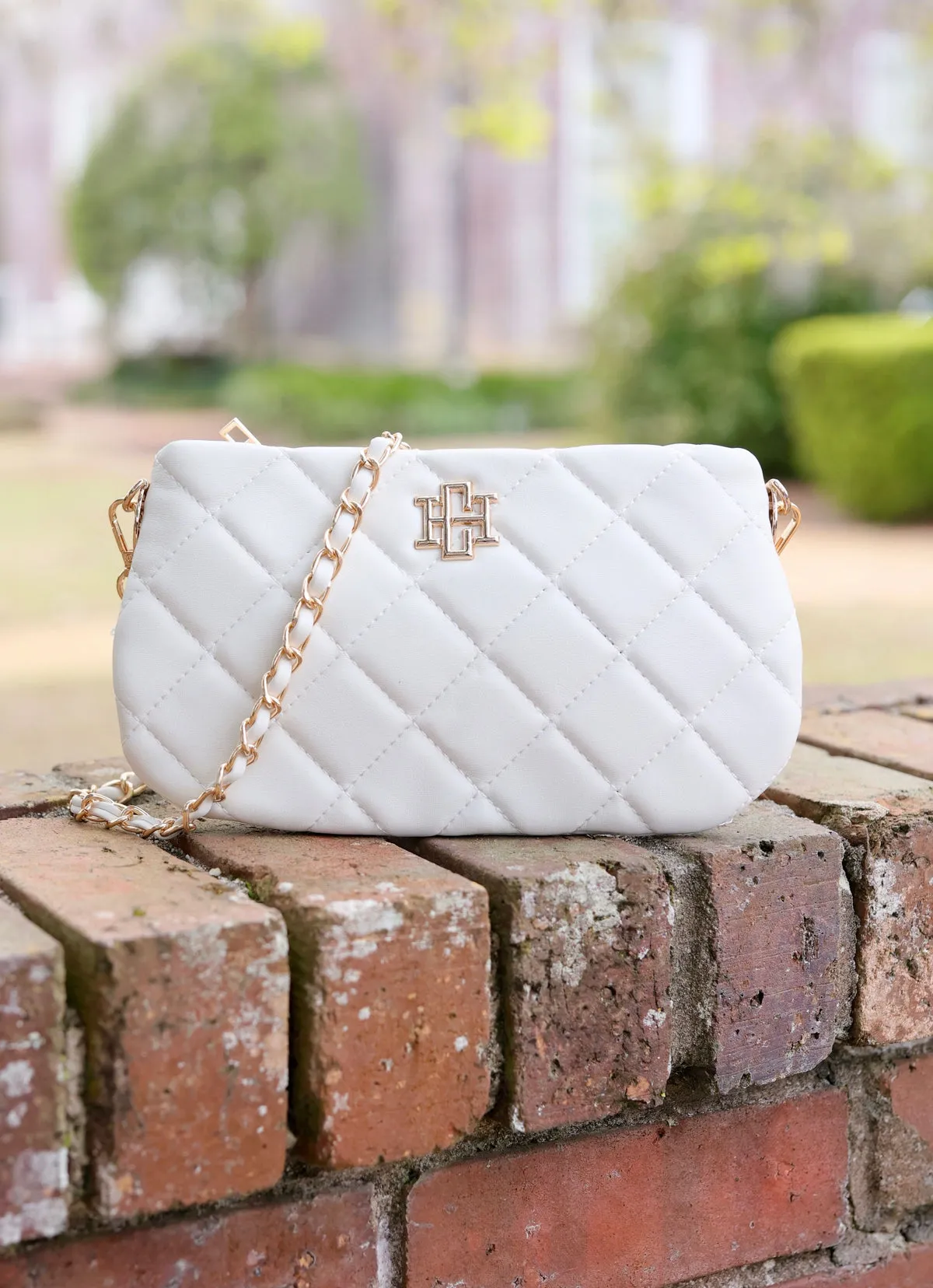 Livi Quilted Crossbody in Cream