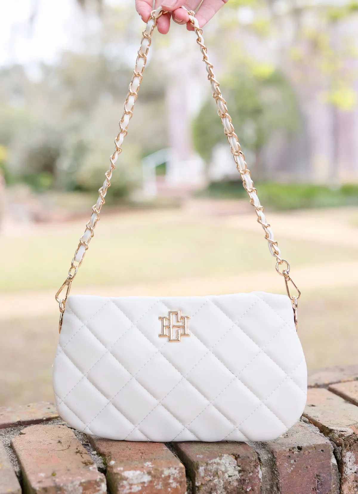 Livi Quilted Crossbody in Cream