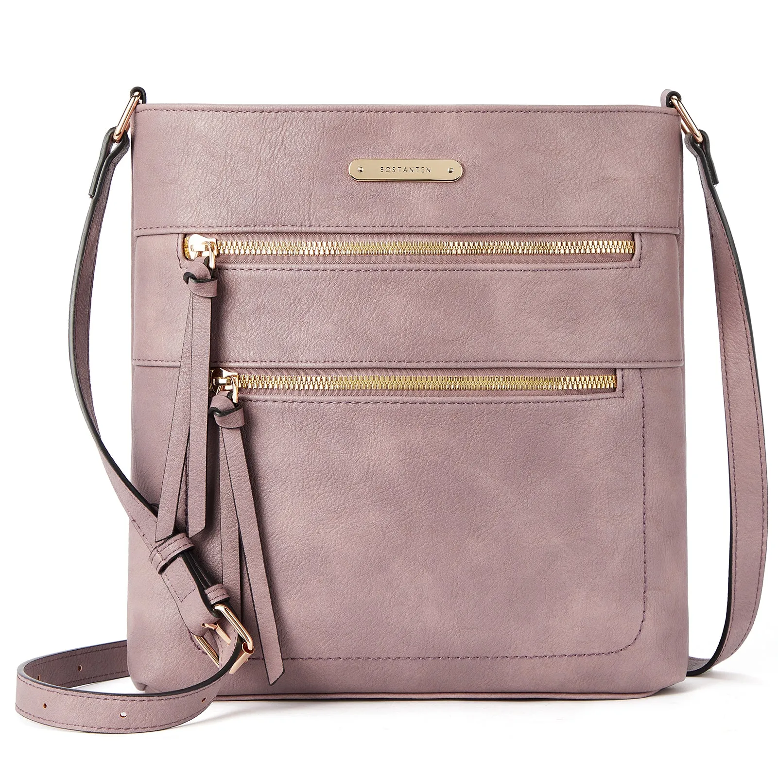 Lotty Chic and Versatile Vegan Leather Casual Satchel Bag - Crossbody Shoulder Bag Purse