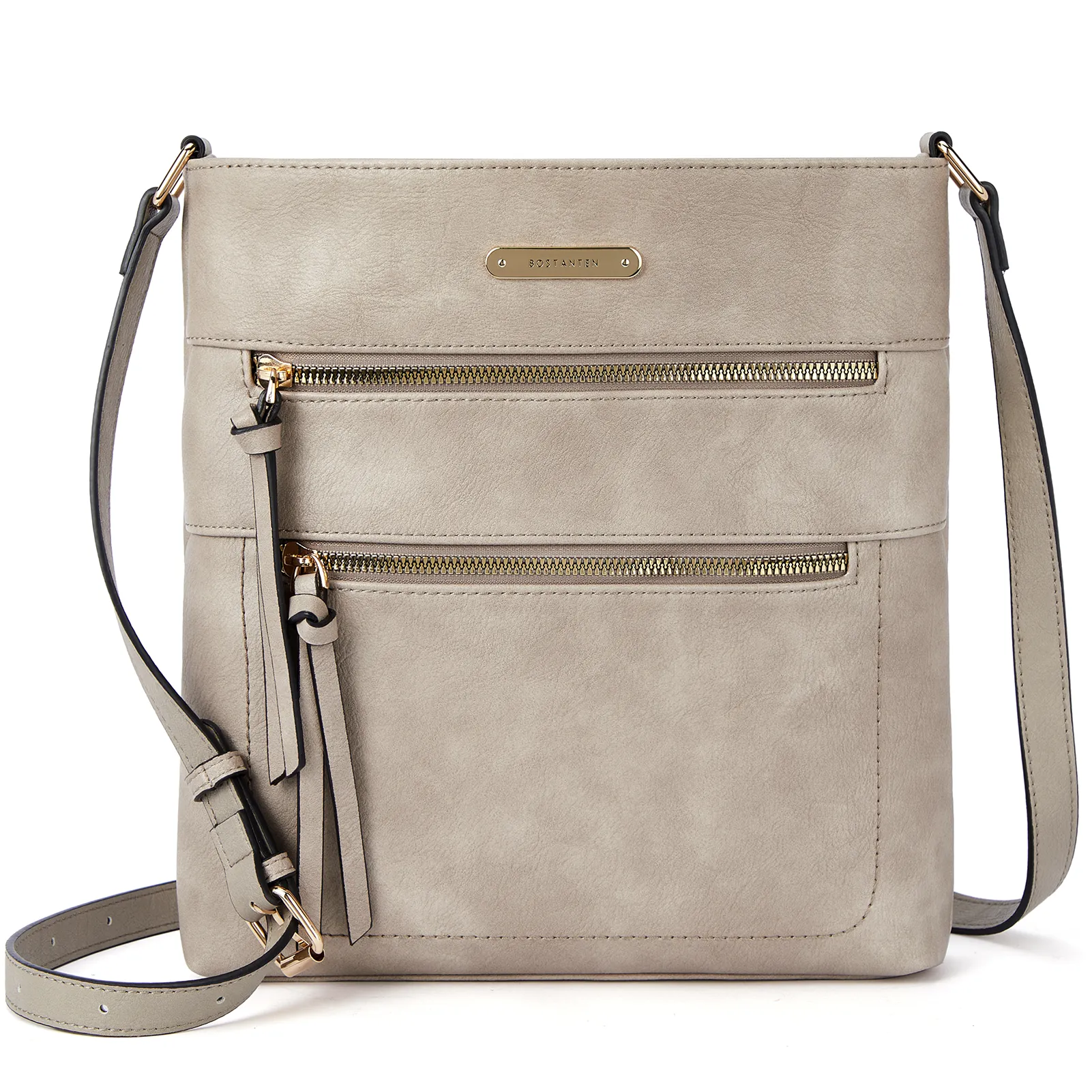 Lotty Chic and Versatile Vegan Leather Casual Satchel Bag - Crossbody Shoulder Bag Purse