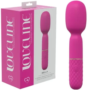 Loveline Bella - 10 Speed Vibrating Mini Wand - Silicone - Rechargeable - Waterproof