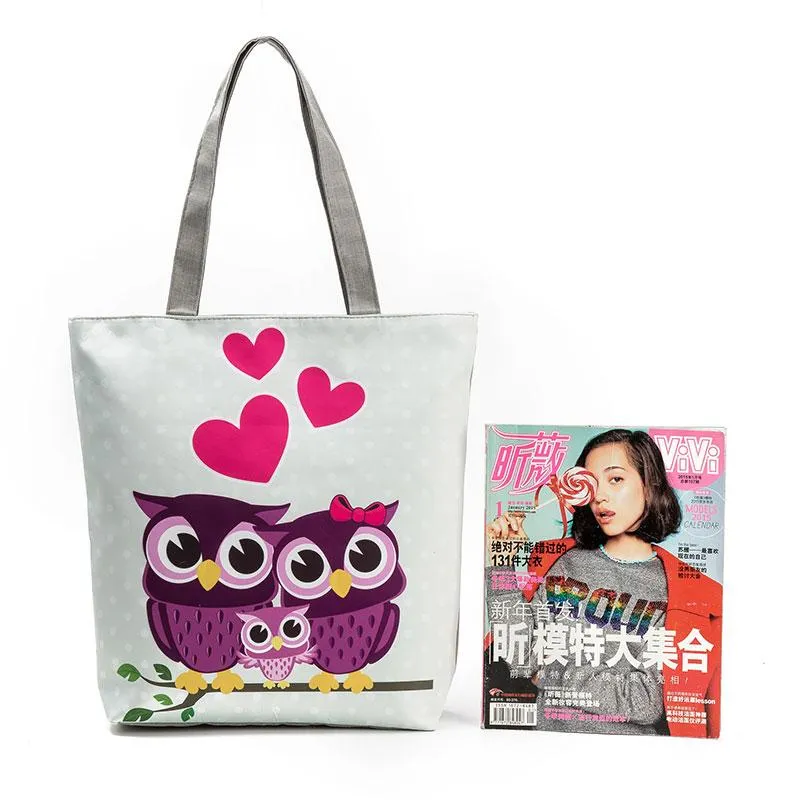 Lovely Owl Shopping Bag