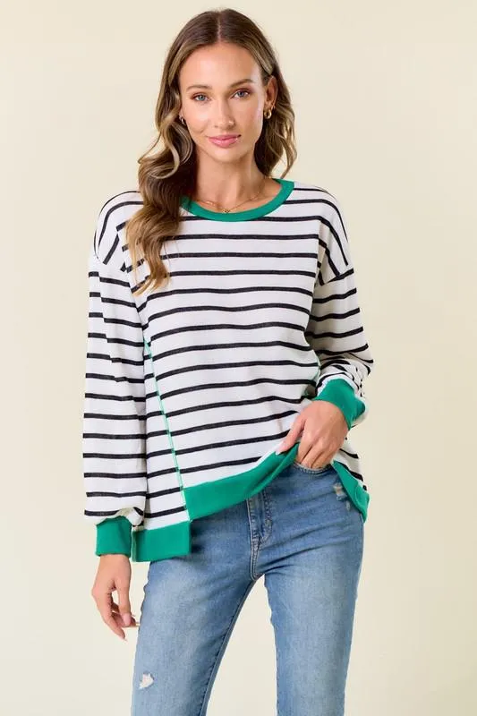 LS Stripe Top