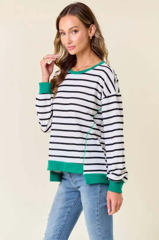 LS Stripe Top