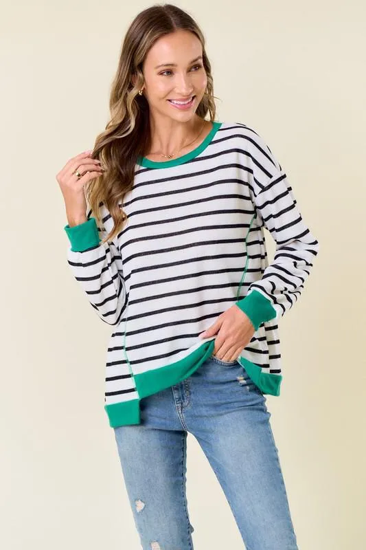 LS Stripe Top