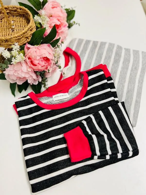 LS Stripe Top