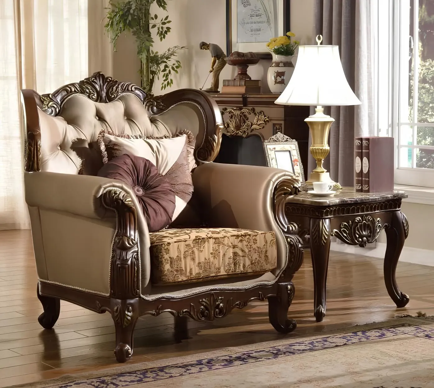 Luxury and Classical Handcrafted Sofa Set