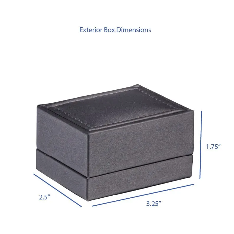 Luxury Leather Small Earring Box, Opulent Collection