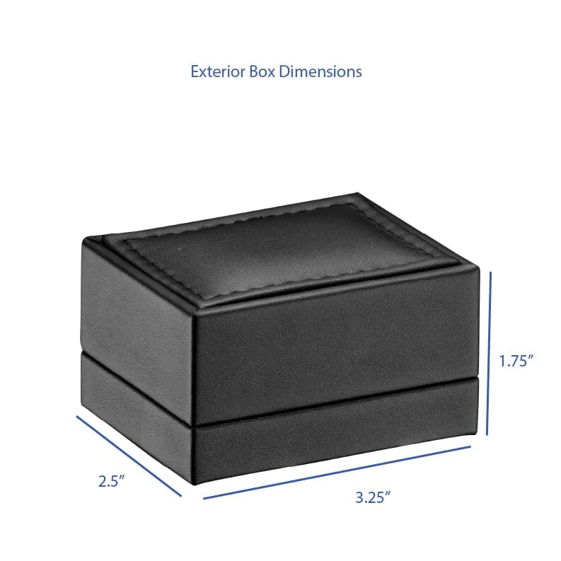 Luxury Leather Small Earring Box, Opulent Collection