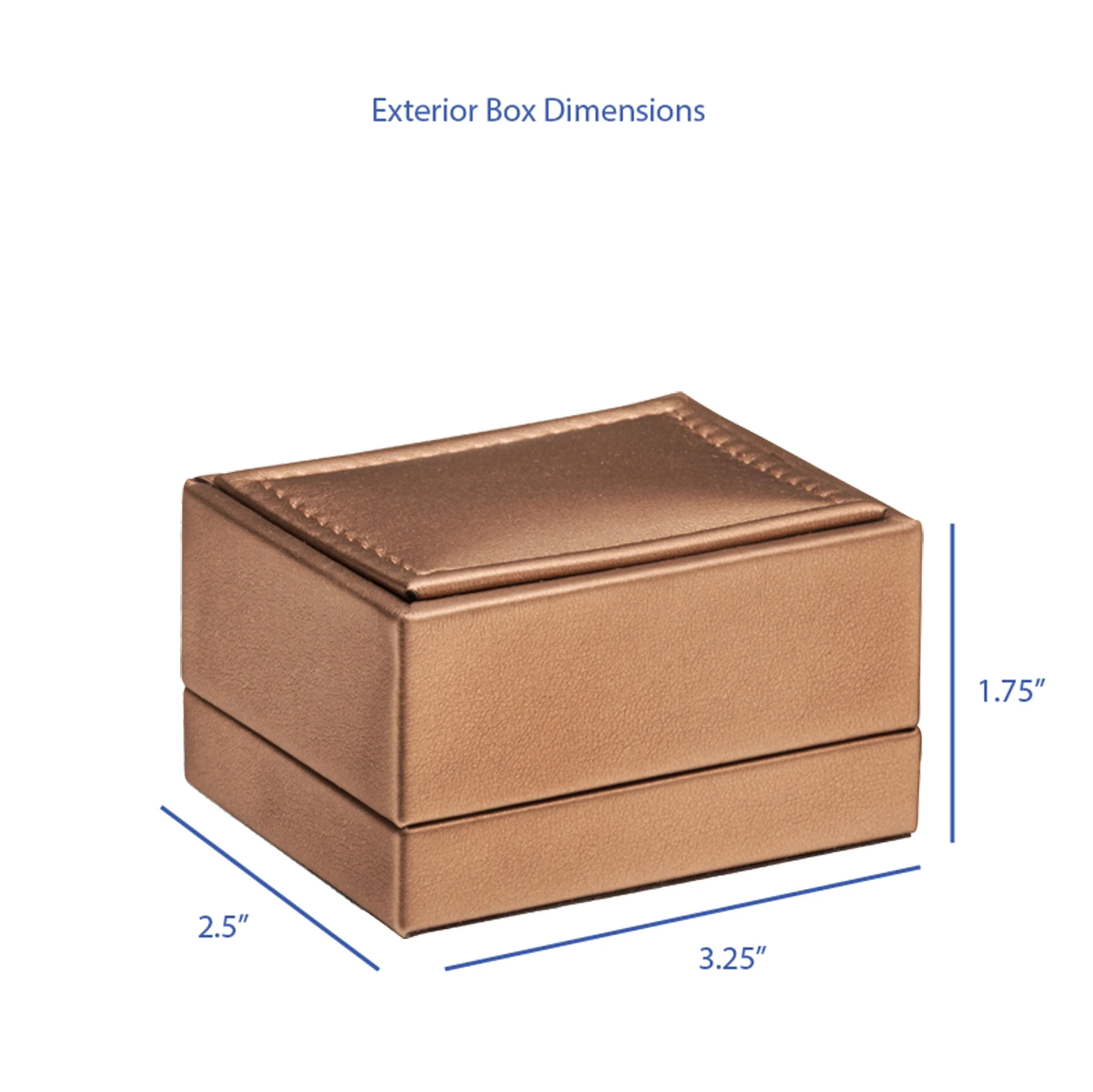 Luxury Leather Small Earring Box, Opulent Collection