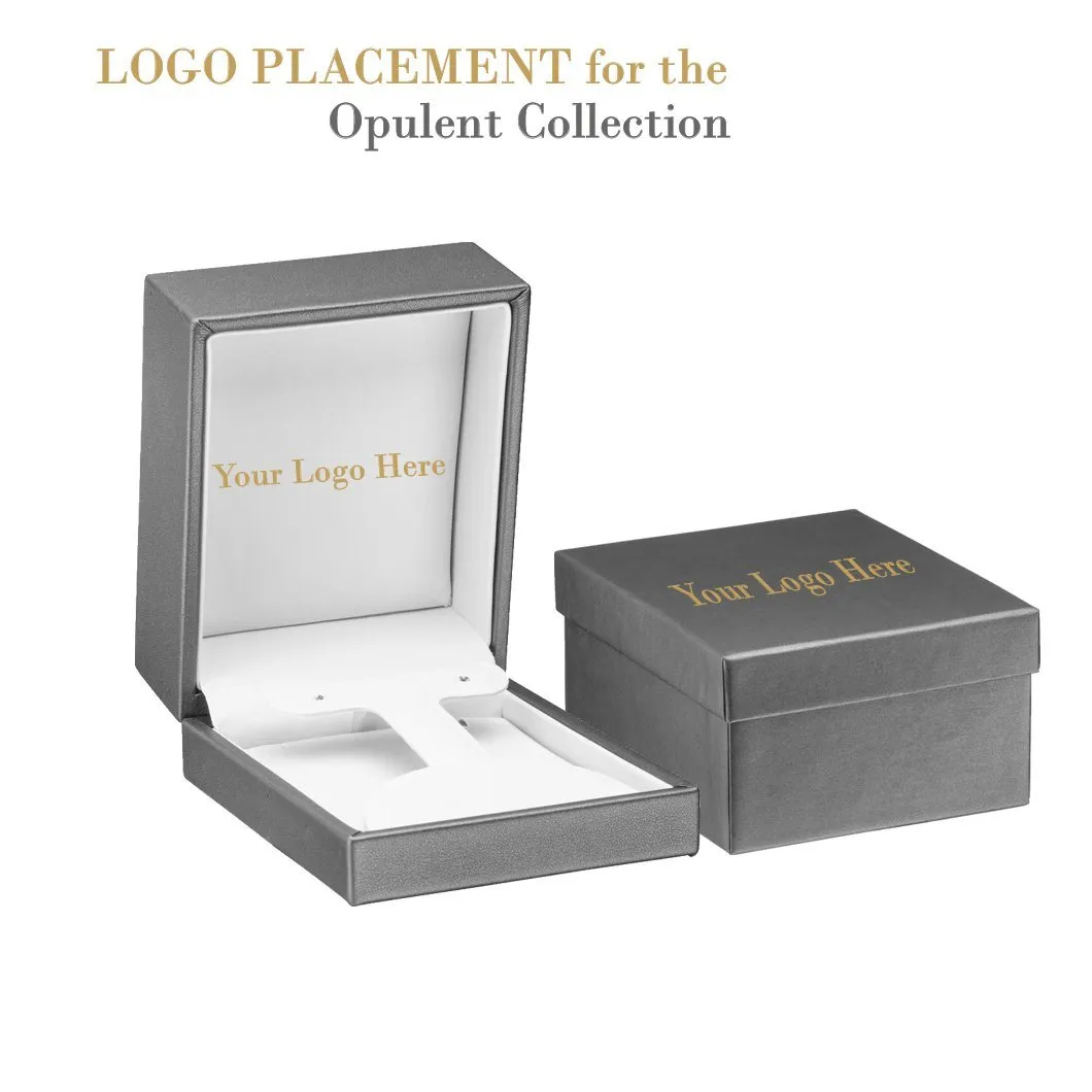 Luxury Leather Small Earring Box, Opulent Collection