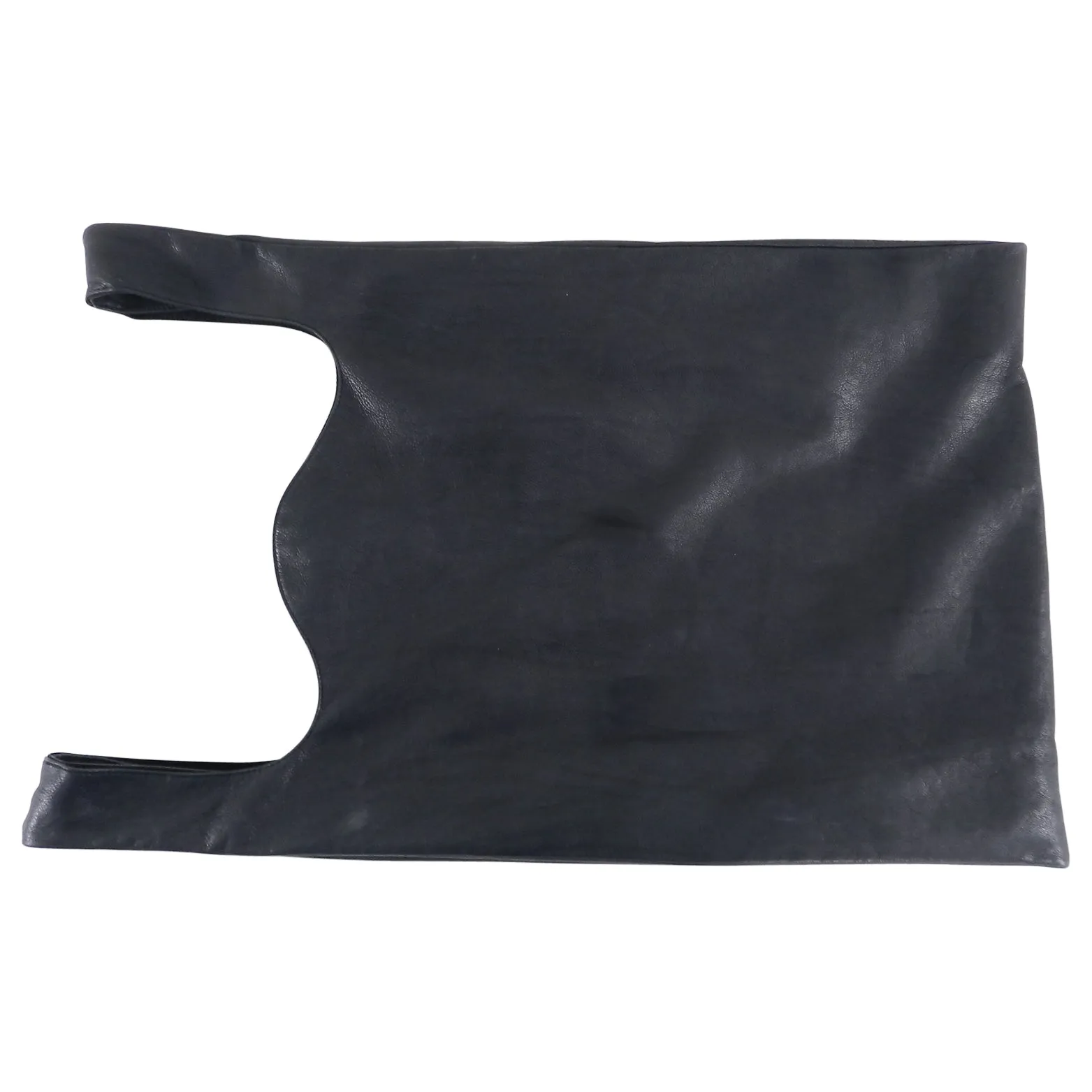 Maison Martin Margiela Black Leather Shopping Bag Tote