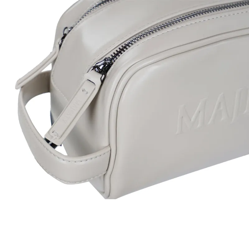 MAJESTY 2-Zipper Pouch (Beige)