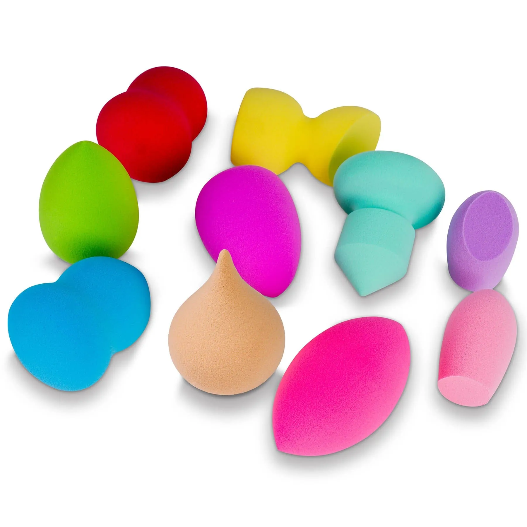 Makeup Blender Puff Sponge Set of 10 Latex-free Sponges