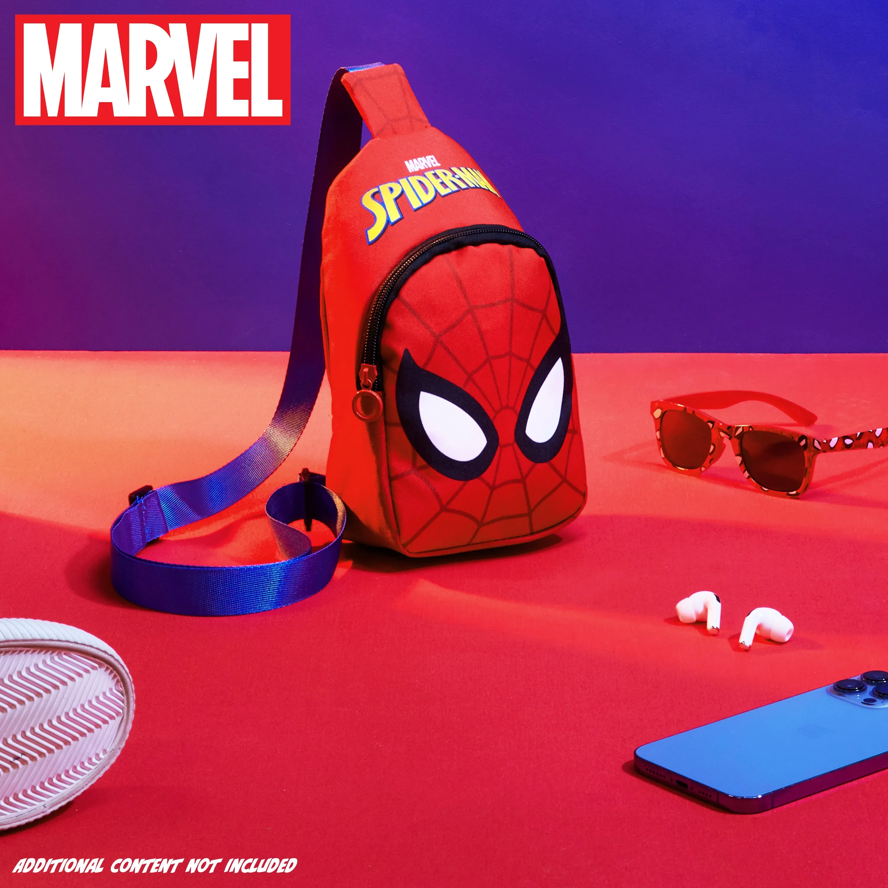 Marvel Spiderman Boys Crossbody Bag with Adjustable Strap