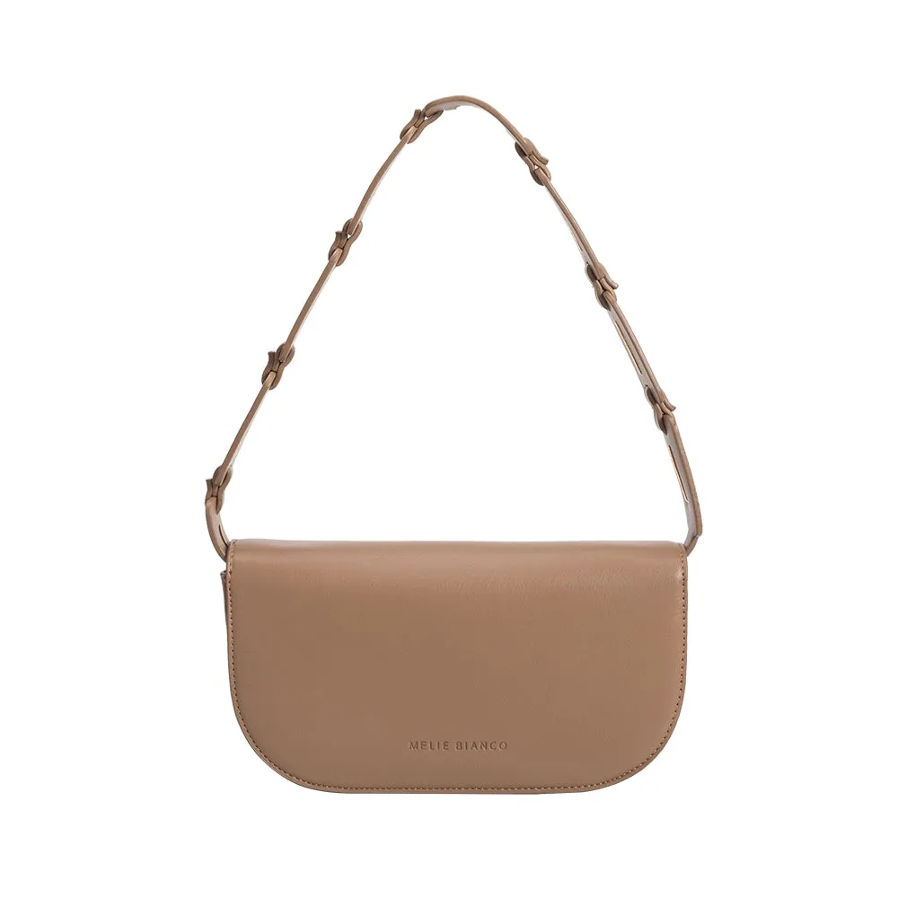 Melie Bianco Inez Taupe Recycled Vegan Shoulder Bag Pre-Order