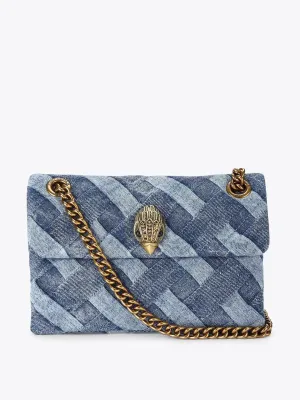 Mini denim kensington bag