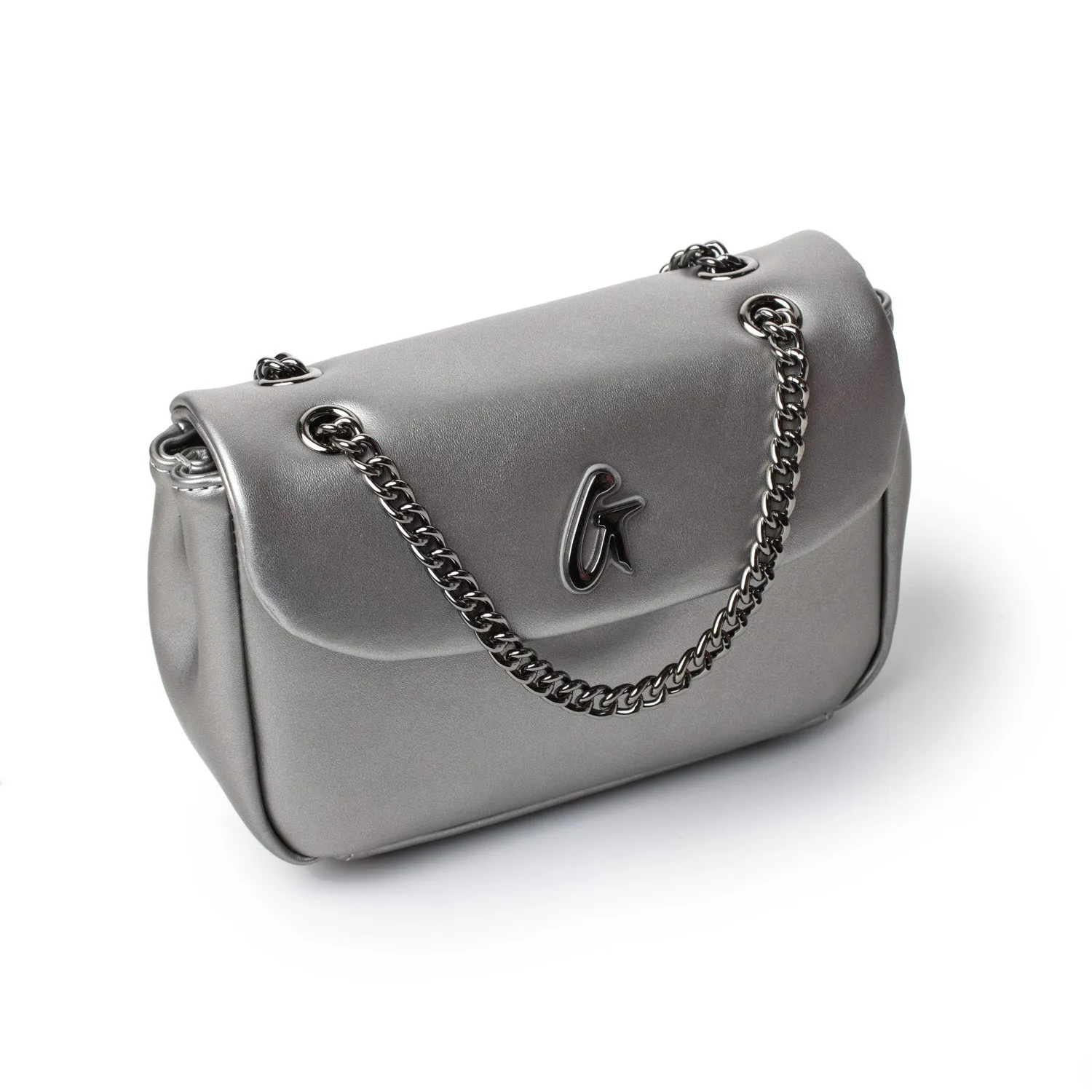 MINI STANDARD FLAP BAG - PLATINUM