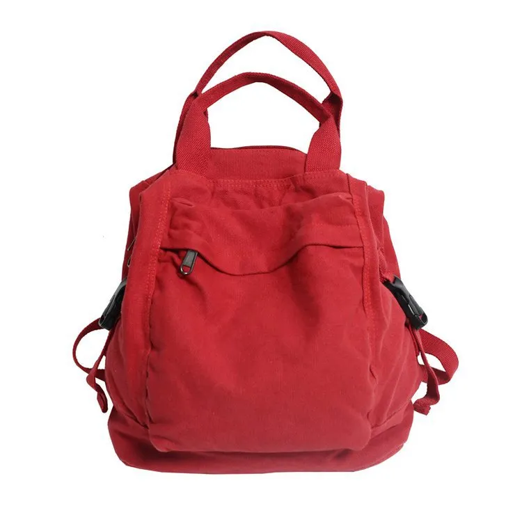 Minimalist Canvas Backpack Vintage School Backpack