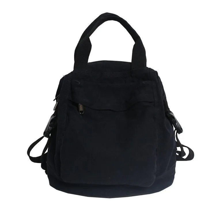 Minimalist Canvas Backpack Vintage School Backpack