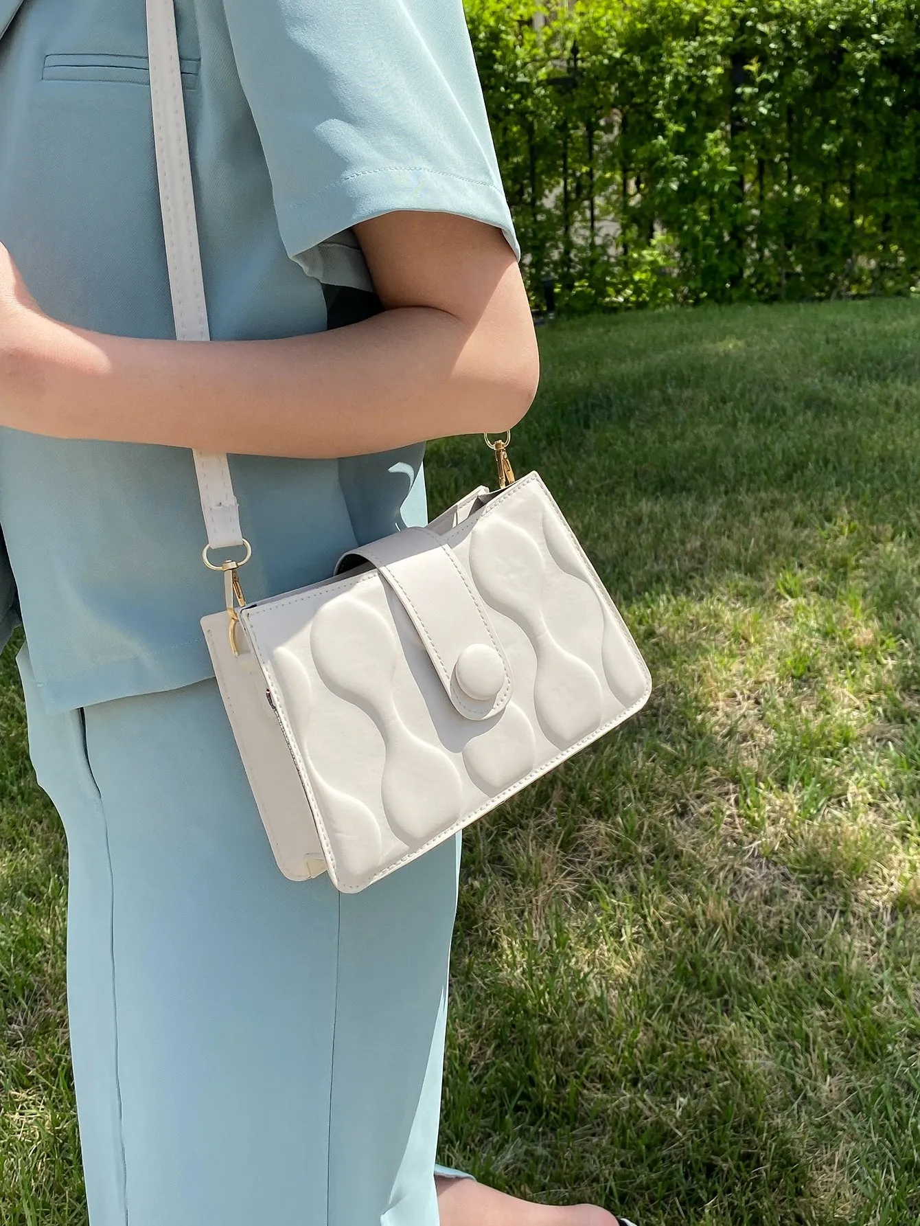 Minimalist Textured Crossbody Bag