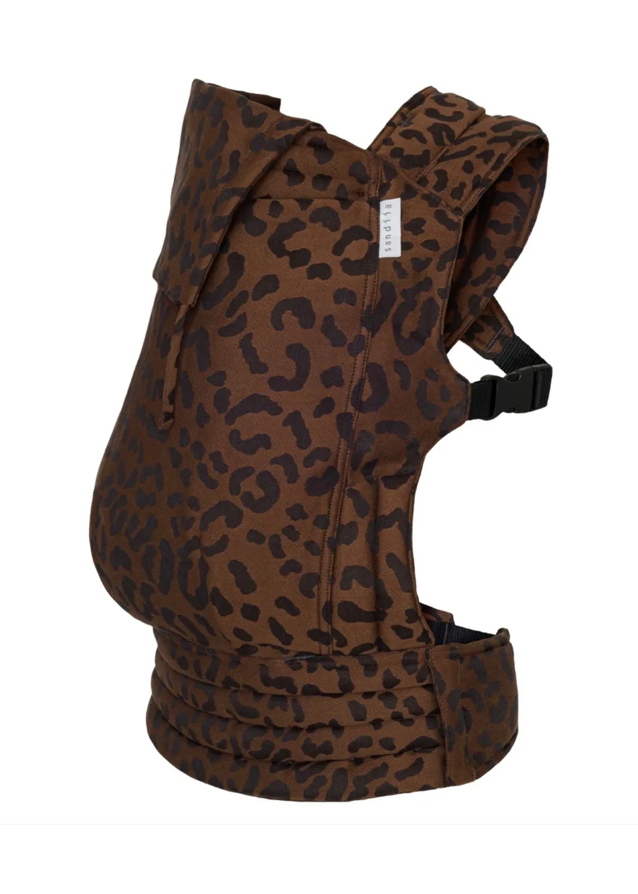 Mocha Leopard Organic Cotton Baby Carrier